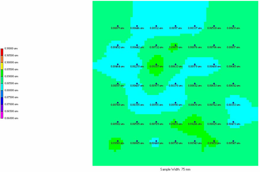膜厚分布データ