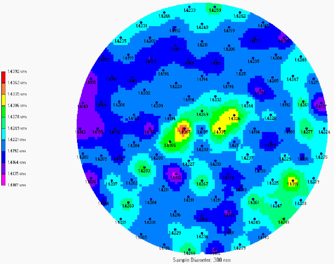 膜厚分布データ